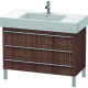 Duravit Waschtischunterba u X-LARGE 1000x470x588mm nussbaum dunkel XL655402121