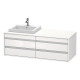 Duravit Waschtischunterba u KETHO 550x1400x496mm WT links weiß hochglanz KT6757L2222