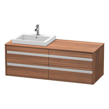 Duravit Waschtischunterba u KETHO 550x1400x496mm WT links nussbaum natur KT6757L7979