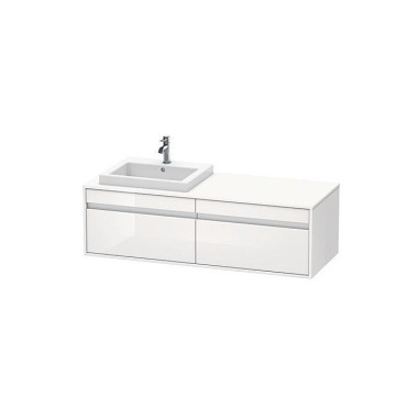 Duravit Waschtischunterba u KETHO 550x1400x426mm WT links weiß hochglanz KT6797L2222