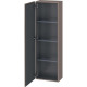 Duravit Halbhochschrank L -CUBE 400x243x1320mm A li nks basalt matt LC1168L4343