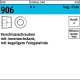 Verschlußschraube DIN 906 Innen-6kt M16x 1,5 A 4 1 00 Stück 009069400160150