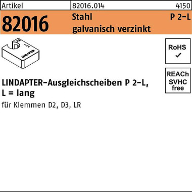 Ausgleichscheibe R 82016 GTW 40 P2 M24/24,0 Stahl galv.verz. 1St. LINDAPTER 820160140240000