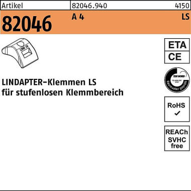 Klemme R 82046 LS 12/3 - 20 A 4 1 Stück LINDAPTER 820469400120000