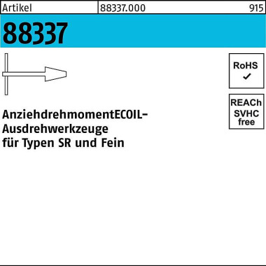 Ausdrehwerkzeug R 88337 N R.2 M5 -M12 Stahl 1 Stück AMECOIL 883370000020000