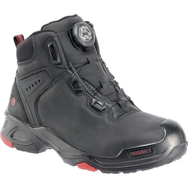 Sicherheitsstiefel Braxton Gr.46 schwarz/rot Leder S3 SRC HRO EN20345 BAAK 6642-46