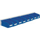 Sichtlagerkastenset H100xB920xT180mm Stahlblech/Polyethylen Ku.-besch.blau 4202.51.5213