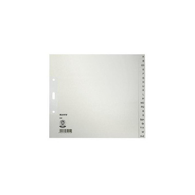 Leitz Register 12000085 A -Z DIN A4 24x21cm 20teili g Papier grau 121017380