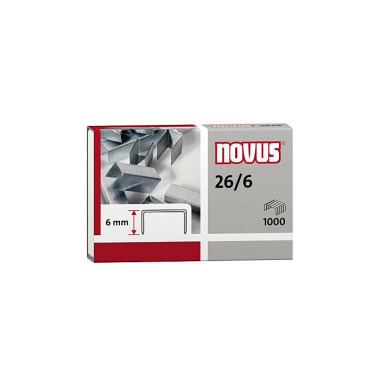 NOVUS Heftklammer 26/6 04 0-0056 verzinkt 1.000 St. /Pack. 124120400