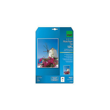 SIGEL Fotopapier IP663 DI N A4 125g hochweiß 25 Bl. /Pack. 110233401