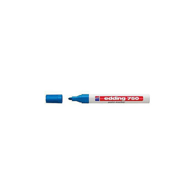 edding Lackmarker 750 4-7 50-9-010 2-4mm Rundspitze permanent h.blau 304000452