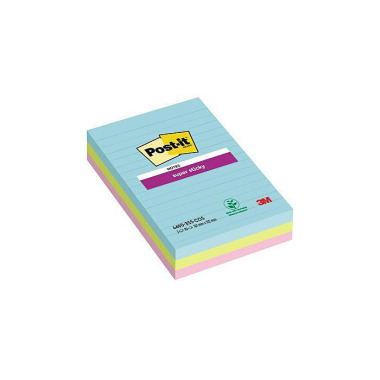 Post-it Haftnotiz Super S ticky 4690-3SS-COS 101x15 2mm sort. 3St. 111016199