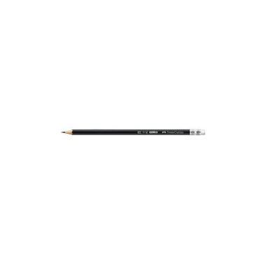 Faber-Castell Bleistift 1 11200 mit Gummitip HB sw 306000990