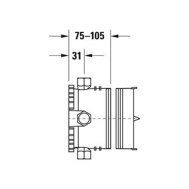 Duravit BlueBox G 1/2 ", Grundkörper Unterputz GK0900000000