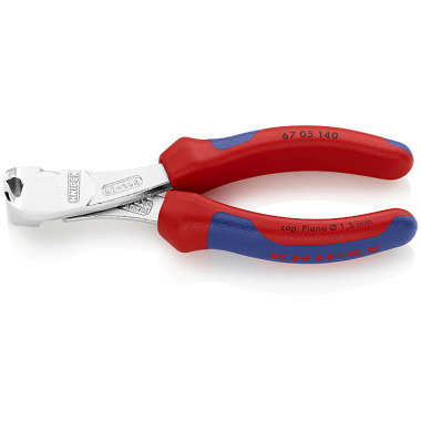 Knipex High Leverage End Cutting Nipper chrome plated with multi-component grips 140mm 67 05 140