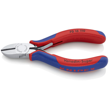 Knipex Diagonal Cutter chrome plated with multi-component grips 110mm 70 15 110