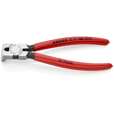 Knipex Diagonal Cutter for plastics plastic coated 160mm 72 21 160