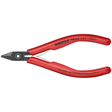 Knipex Electronics Diagonal Cutter burnished with plastic grips 125mm 75 22 125