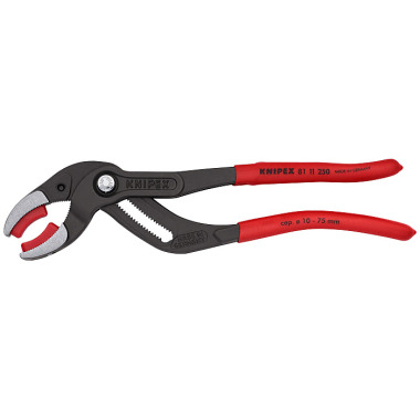 Knipex Syphon- und Connectorenzange L.250mm f.D.10-75mm schw.atram. Griffe m.Ku. Knipex 81 11 250