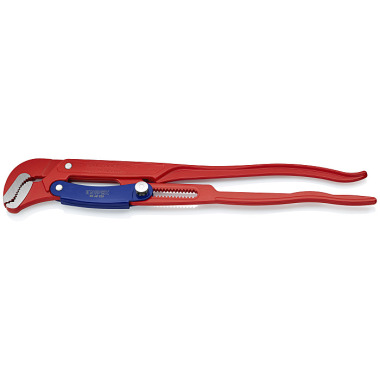 Knipex Rohrzange 2 Zoll S-Maul L.560mm Spann-W.70mm m.Schnellver. rot pulverb.Knipex 83 60 020