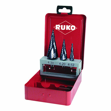 Ruko Trappenboor-Set HSS-TiAlN in Industrie Cassette metaal 101026F