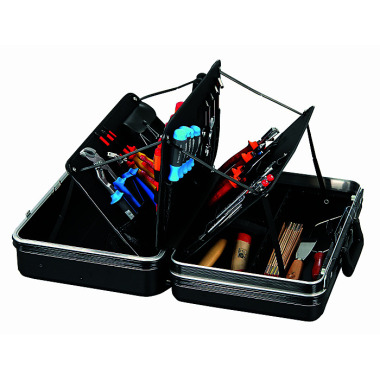 Hepco & Becker Toolcase Future ABS-black 460x200x310mm open 180degree, alu-frame, metal locks, combi-lock 10 5240 8019