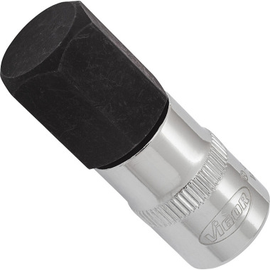 Vigor Schroevendraaierbit - vierkant hol 10 mm (3/8 inch) - binnenzeskantprofiel - 17 V6139