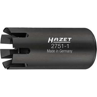 HAZET Dopsleutelinzetstuk 2751-1 - binnenvierkant 6,3 = 1/4 inch - penprofiel - turbocompressor MERCEDES-BENZ - NISSAN - OPEL - RENAULT. 2751-1