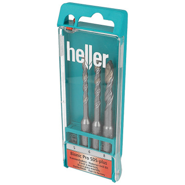 Heller Tools Bionic Pro SDS-plus Hammerbohrer,  Satz Ø 5/6/8 mm 17748