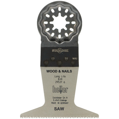 Heller Tools Starlock Blades BIM Holz- & Nägelsäge, 3 Stück á 50 x 35 mm 29537