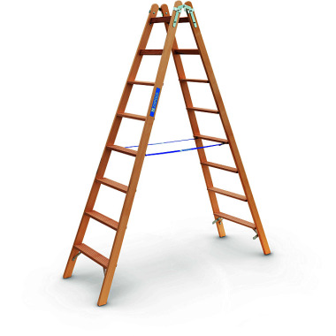 Zarges Crestastep B - houten trapladder 2 x 8 treden 40029