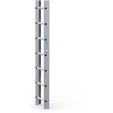 Zarges Dakladder 2,0 m blank aluminium 7 sporten 40395