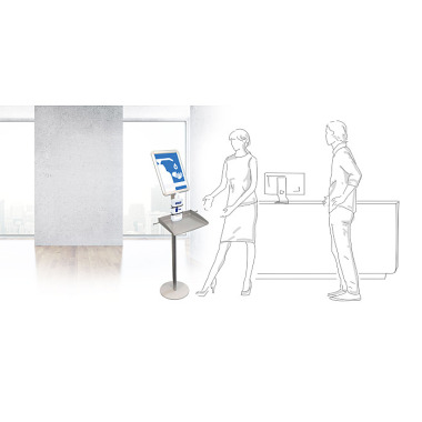 HOLTZ magnetoplan Desinfektionsmittelstation mit Klapprahmen 1102600