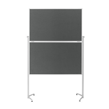 HOLTZ Design-Moderatorentafel "evolution plus" klappbar, Filz grau 1151301