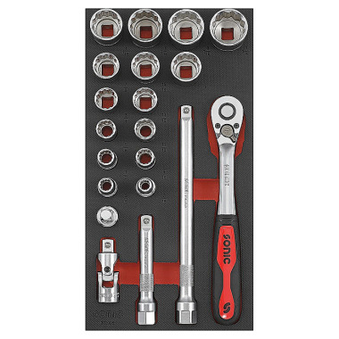 Sonic 1/3 SFS 1/2’’ ratelset (SAE) 20-delig 302005