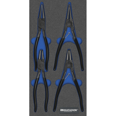 MATADOR MTS R: Circlip Pliers XL, 4 pcs 1/3: 390x190mm 8164 1505