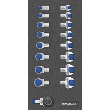 MATADOR MTS R: Torque Tools, 17 pcs 1/3: 390x190mm 8164 6190