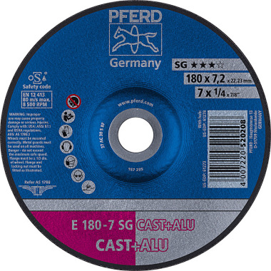 PFERD Slijpschijf E 180-7 SG CAST+ALU 62217681