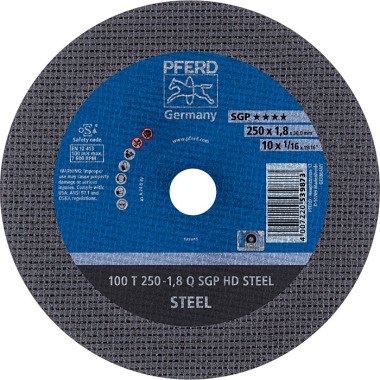 PFERD Doorslijpschijf HEAVY DUTY 100 T 250-1.8 Q SGP HD STEEL/30.0 66322130