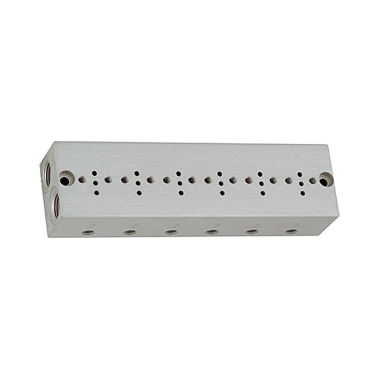 Riegler Serie grondplaat 6-voudig, M5 voor mini-magneetventielen 15 mm 106655