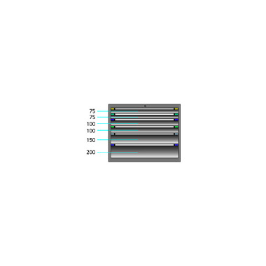 ThurMetall Ladekast (BxDxH) 1205x695x800mm KEY Lock Zwart NCS S 9000-N 84.223.060