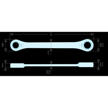 FACOM Knarrenringschluessel gerade 7/8x15/16 64.7/8X15/16