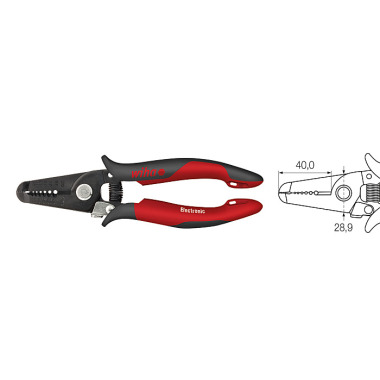 Wiha Afstriptang Electronic stripposities 0,8-2,6 mm (33471) 165 mm