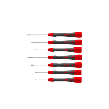 Wiha Fijnschroevendraaierset PicoFinish® sleufkop, Phillips 7-delig (42991)