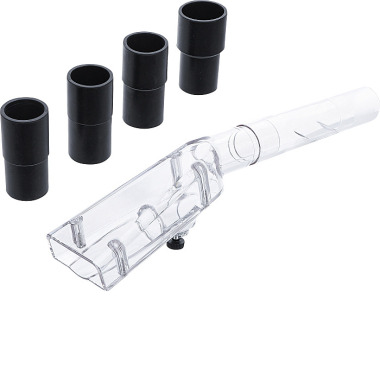 BGS Afzuighulpstuk voor Twister luchtreinigingspistool | kleine versie | met 4 adapters | voor BGS 70150 70151