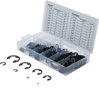 BGS Metrische E-Clip Assortiment | 1,5 - 22 mm | 300 stuks 8039