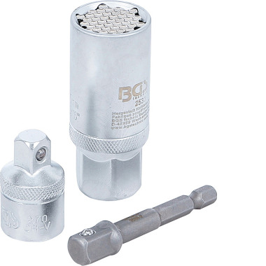 BGS Multistopcontact met Adapterset | 10 mm (3/8”) aandrijving | 9 - 21 mm | 3 st. 92533