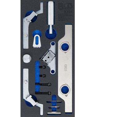 BGS Gereedschapsbak 1/3: Gereedschapsset voor motordistributie | voor Opel (Vauxhall), Saab, Chevrolet 2.0l / 2.4l 9394