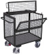 VARIOfit Trolley met draadkoffer en gelast deksel Buitenafmetingen: 1.130 x 730 x 1.150 mm (B/D/H) sw-700.405/AG