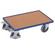 VARIOfit Euro systeem trolley met onderstel (rand 10 mm) Buitenafmetingen: 610 x 415 x 205 mm (B/D/H) sw-410.010/AG